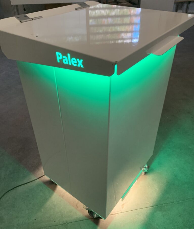 Papelera RFID para registro de material de quirófano